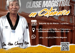 Clase magistral de taekwondo con el Gran Maestro Han Chang Kim