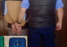 Policías aprehendieron a un hombre sospechado de amenazas, secuestraron un teléfono celular de dudosa procedencia y un destornillador