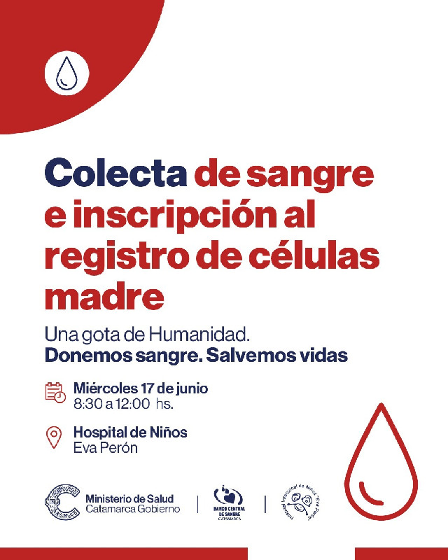 Colectas de Sangre por el Día Mundial del Donante